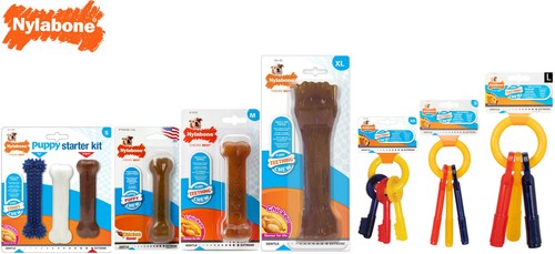 Nylabone chicken puppy bones - chicken,
