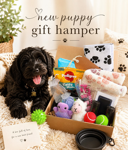 Puppy starter pack gift box - puppy,