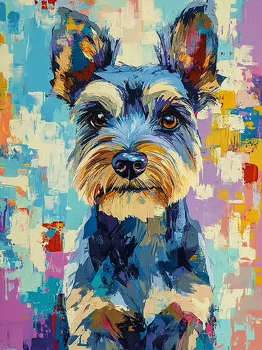 Diy coloring numbers dog - by,