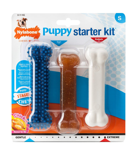 Nylabone puppy starter kit - nylabone,